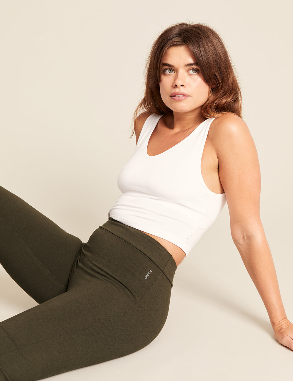 Motivate High Waist Flare Pant - Dark Olive