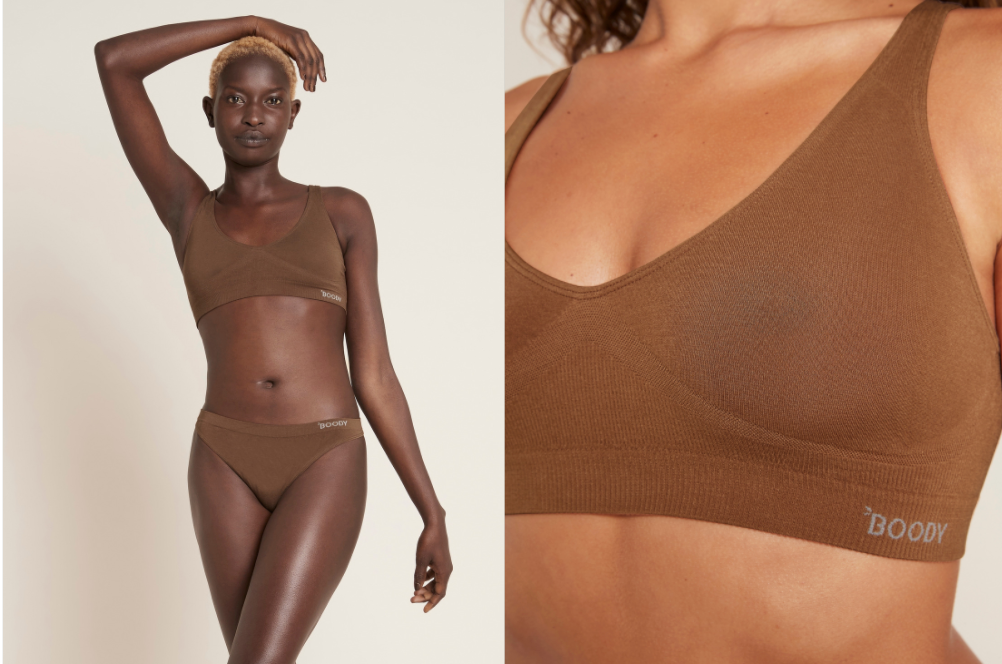 Boody Bamboo Padded Bra - Dark Brown - Boody