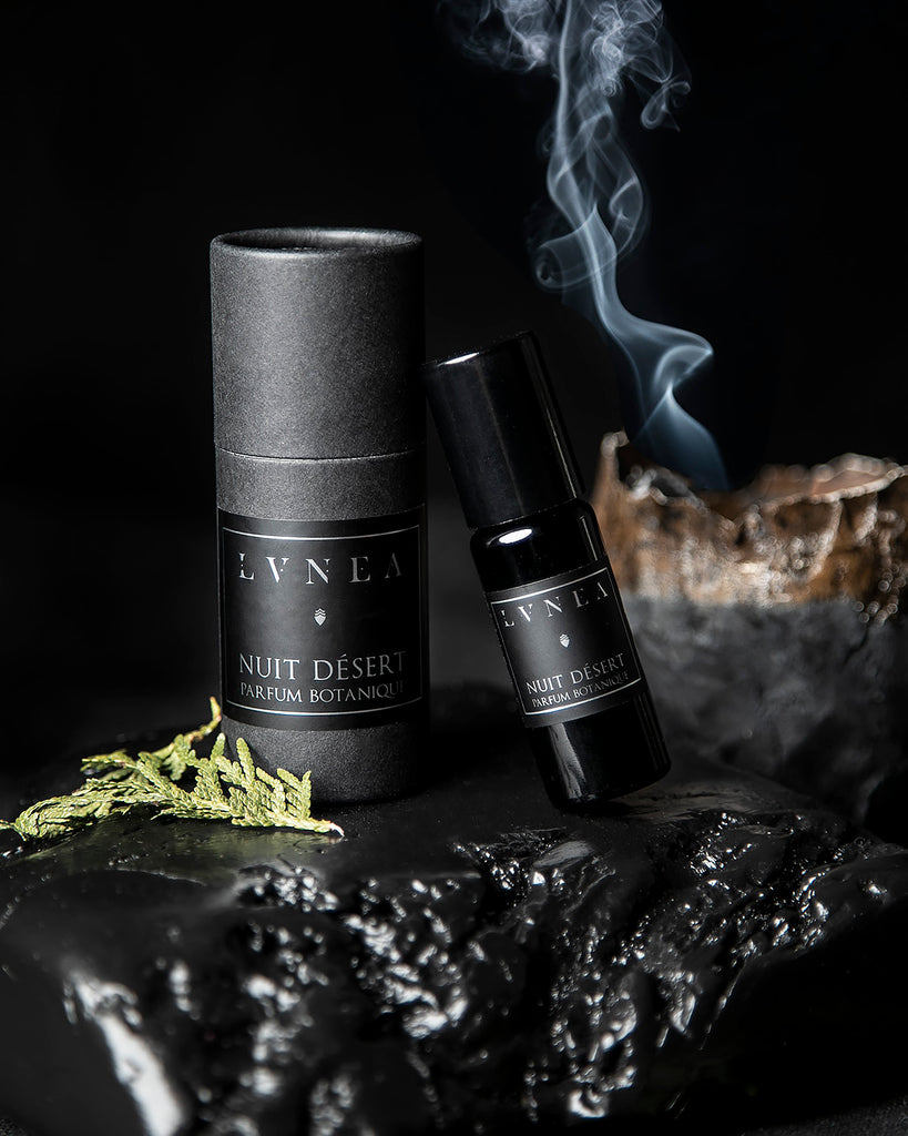 NUIT DÉSERT | Parfum Botanique - cedar leaf, smoke, vetiver – Lvnea