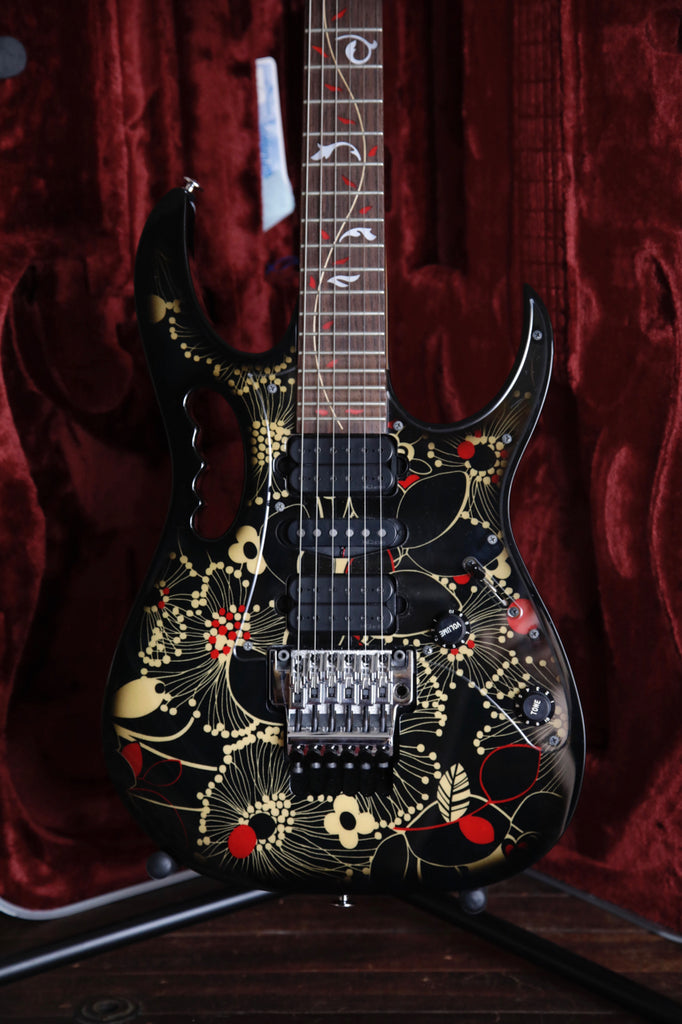 Ibanez Jem 77-FP2 Black Floral Electric Guitar Pre-Owned