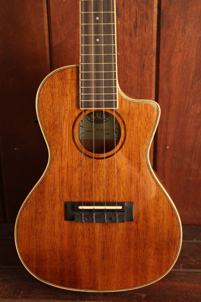 限定ディスカウントの-KALA Hawaiian Koa Gloss Ukulele Cutaway KA