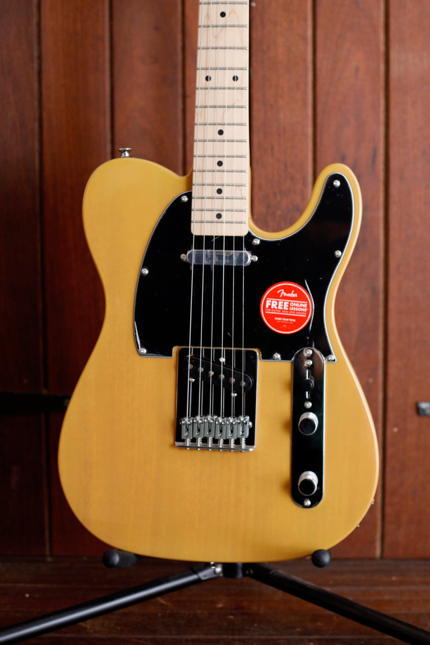 fender squier affinity series telecaster mn butterscotch blonde