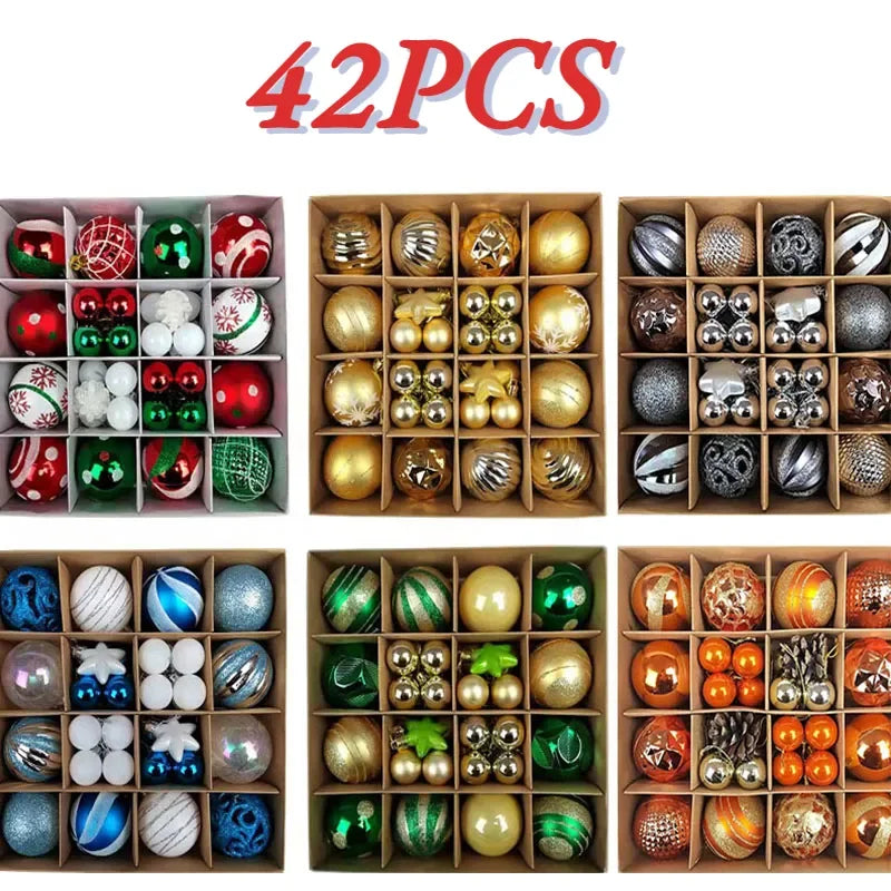 Festive Christmas Tree Balls Set