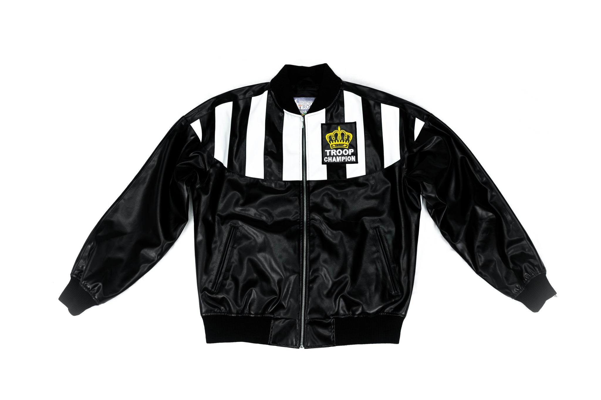 black and white champion jacket