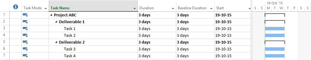 How to add new tasks to the baseline?2