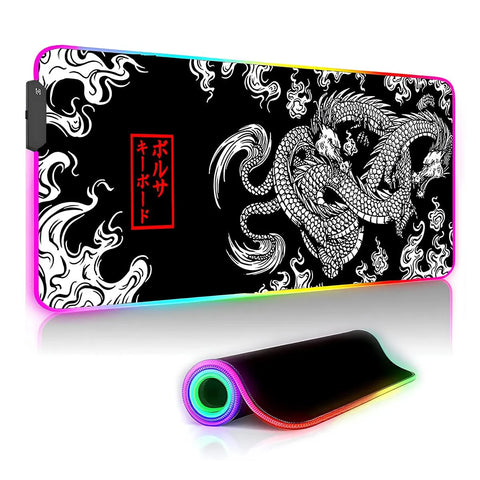 Tapis de souris XXL RGB dragon anime japon