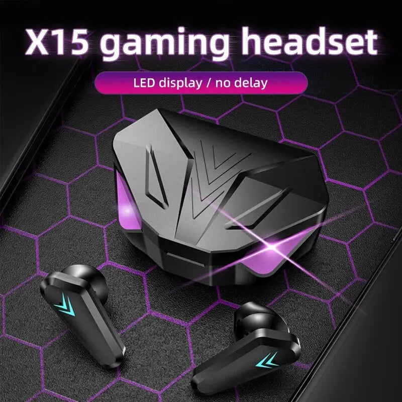 X15 TWS Wireless Bluetooth Headset LED Display