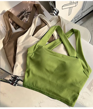 Cross Back Padded For Yoga & Workout Fitness Bra - Look Love Lust