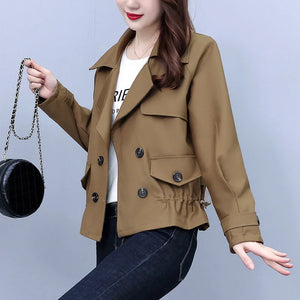 Loose Western-Style Long-Sleeved Windbreaker Jacket - Look Love Lust