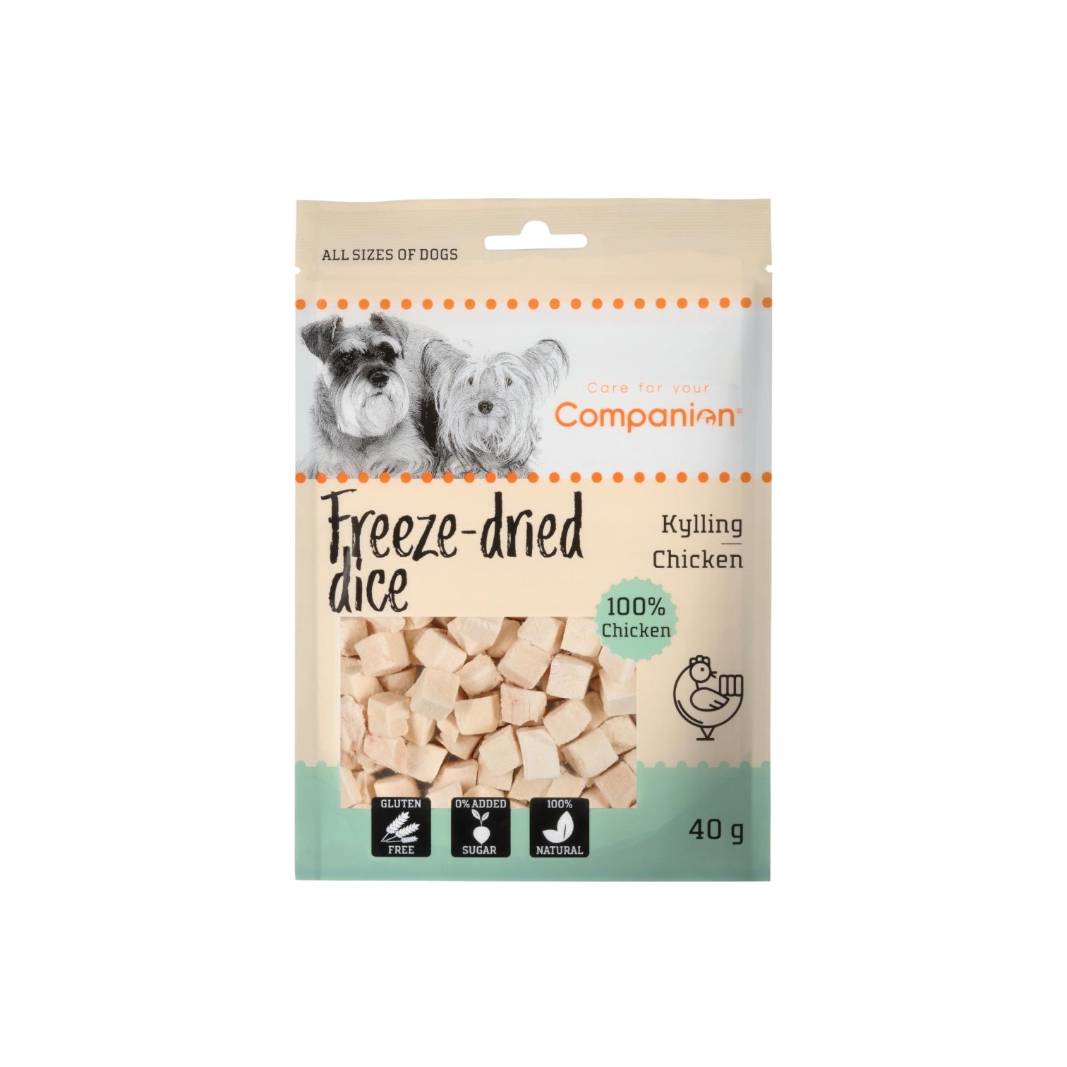 Billede af Companion Freeze-dried Dice - kylling