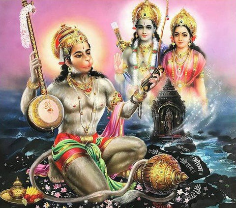 Lord Hanuman worshipping lord rama