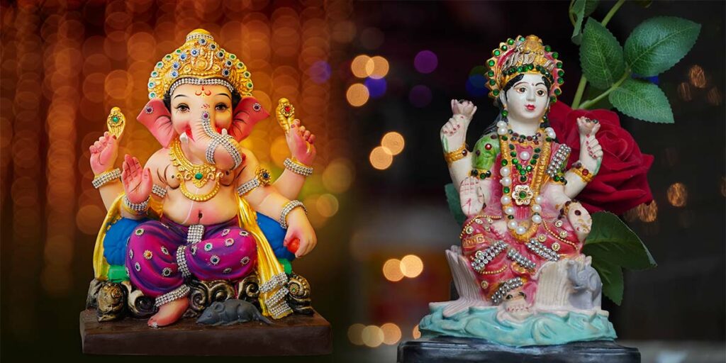 Which Side of Ganesh should Laxmi be Kept On? Understanding Ganesh Laxmi  Murti's Position