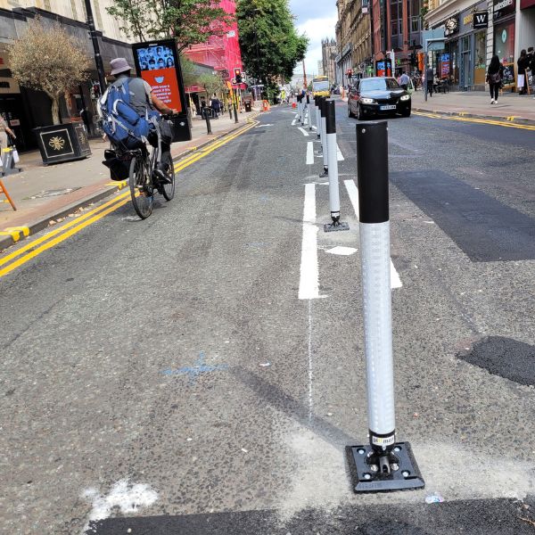 flexible bollards cycle lane uk