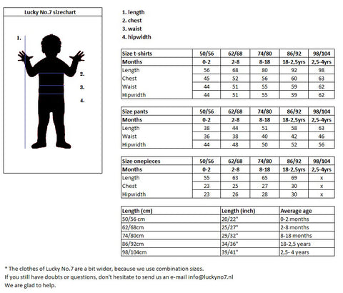 Size Guide - The Child Hood