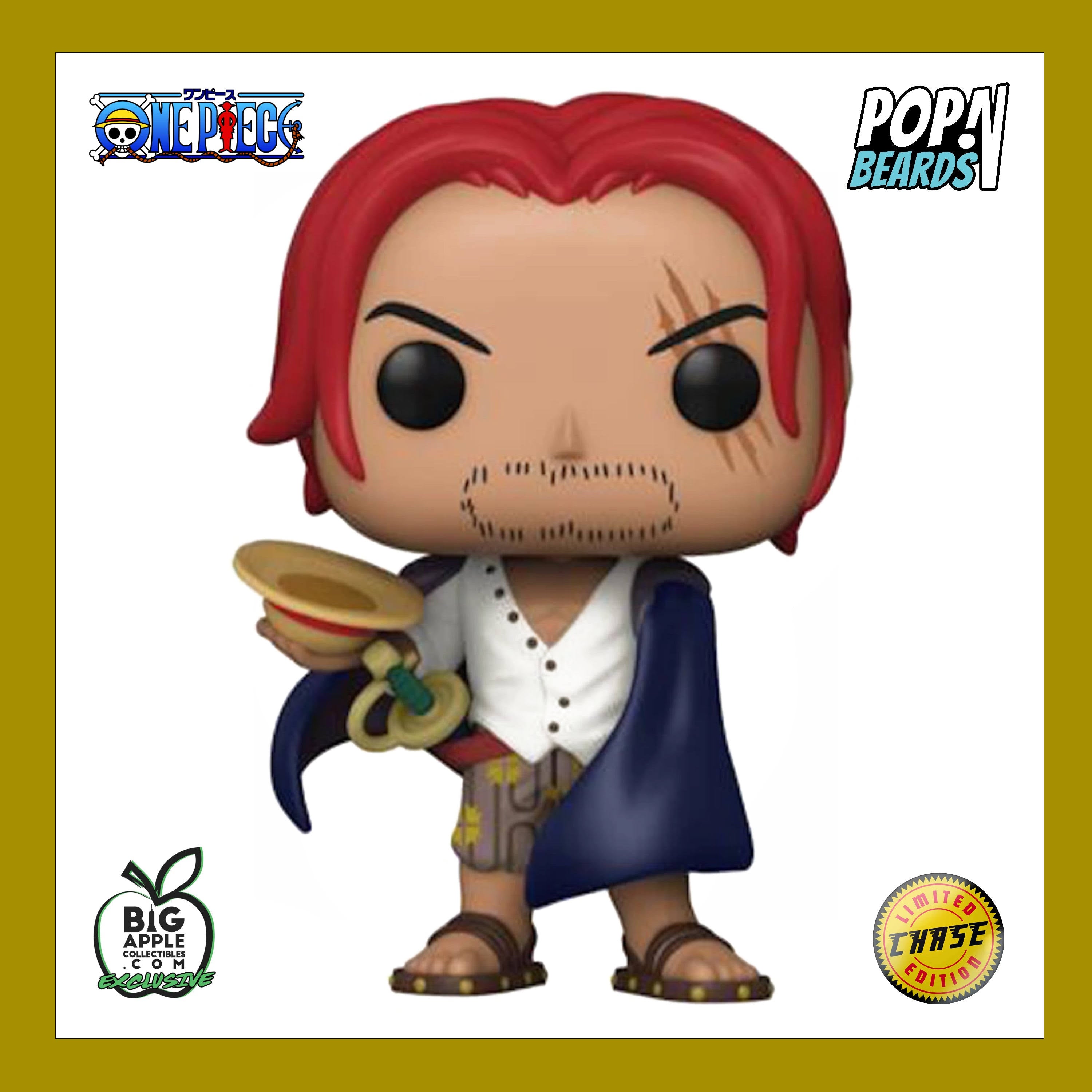 Funkin Funko Pop! - One Piece Funko Pop! Shanks CHASE (Big Apple 