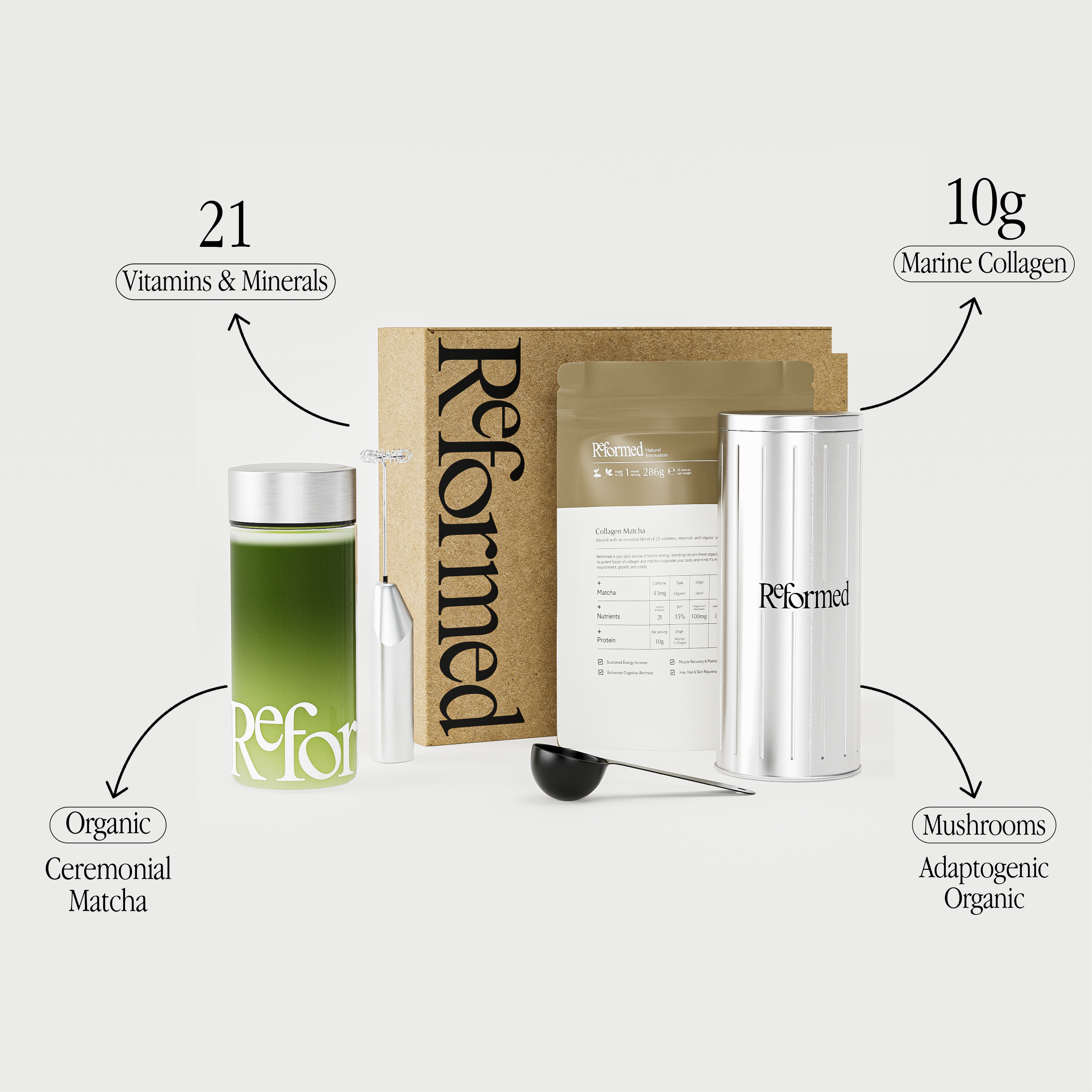 Organic Collagen Matcha - Feel Reformed product image