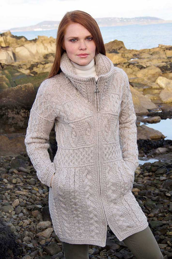 Women's Aran Coats, Wool Coats & Jackets – Aran Sweaters Direct