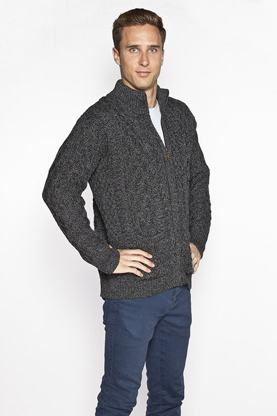 mens full zipper sweater