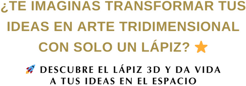 ¿Te imaginas transformar tus IDEAS en arte tridimensional con solo un lápiz? 🚀 Descubre el Lápiz 3D y da vida a tus ideas en el espacio