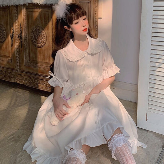 Kawaii Lolita Ruffle Dress - One Size - All Dresses - Dresses - 1 - 2024