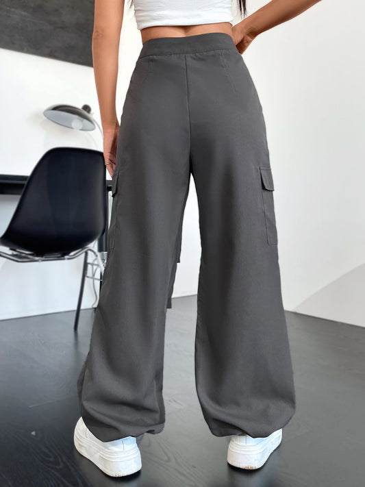 High Waist Cargo Pants - Bottoms - Pants - 2 - 2024