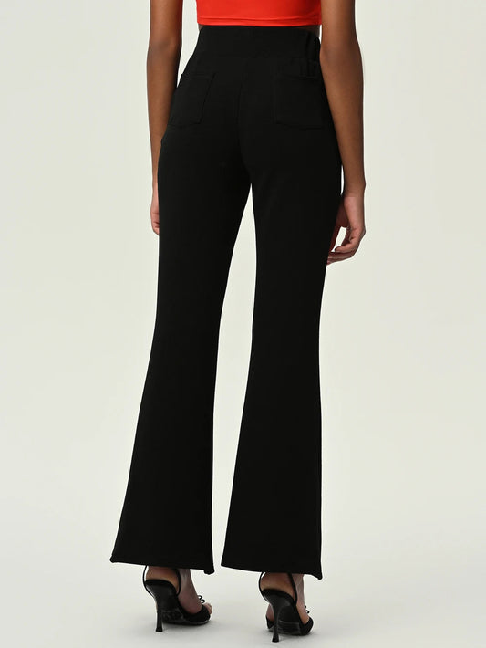 High Waist Flare Leg Pants with Pockets - Bottoms - Pants - 2 - 2024