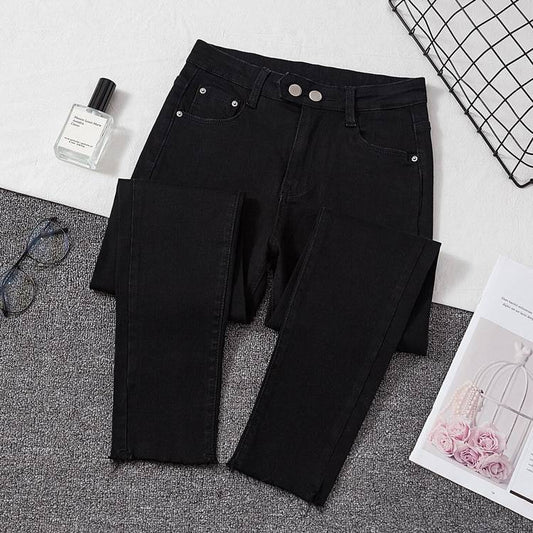 Kawaii Korean Skinny Jeans - Black / XL - Bottoms - Pants - 10 - 2024