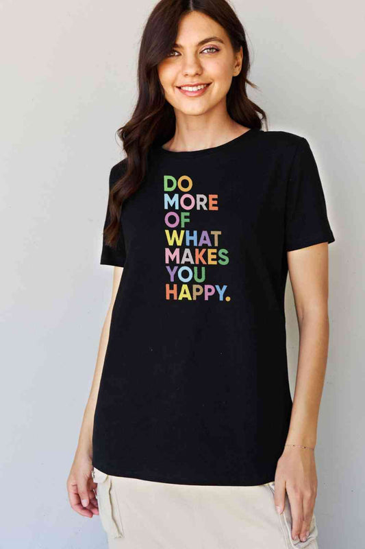 Slogan Graphic T-Shirt - Black / S - T-Shirts - Shirts & Tops - 9 - 2024