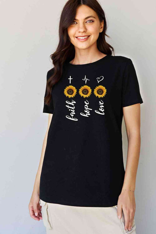 Sunflower Graphic T-Shirt - Black / S - T-Shirts - Shirts & Tops - 1 - 2024