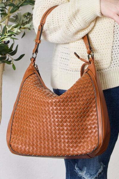 Weaved Vegan Leather Handbag - Tan / One Size - Women Bags & Wallets - Handbags - 1 - 2024