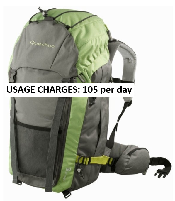Rent Hiking bag | Rucksack | 60 litres 