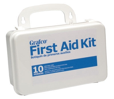 First Aid Kit, 199 Piece, Plastic Case –
