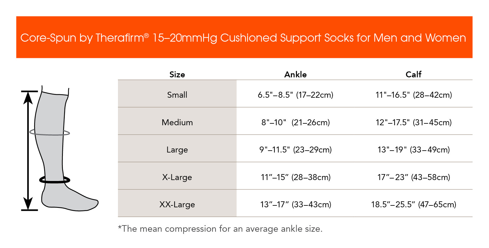 Core-Spun Gradient Compression Socks