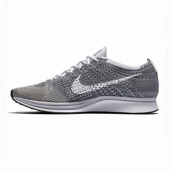 flyknit racer grey black