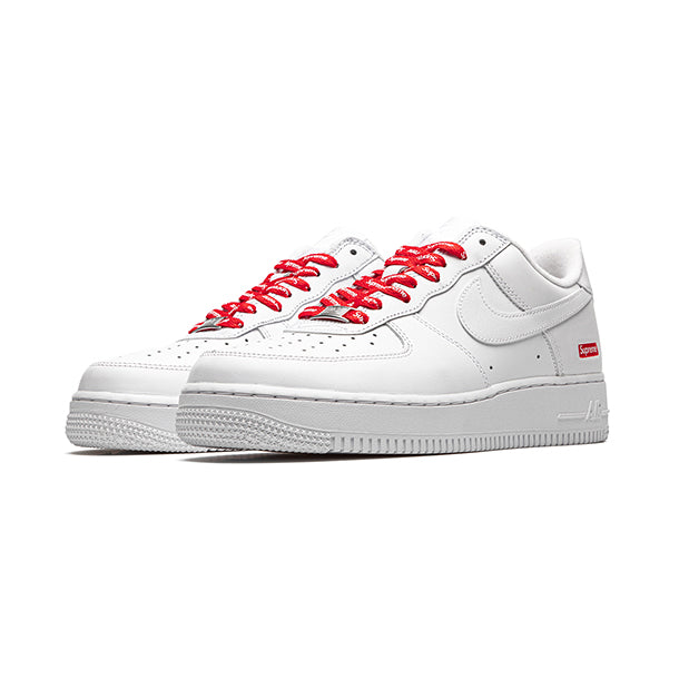 supreme air force 1 low white