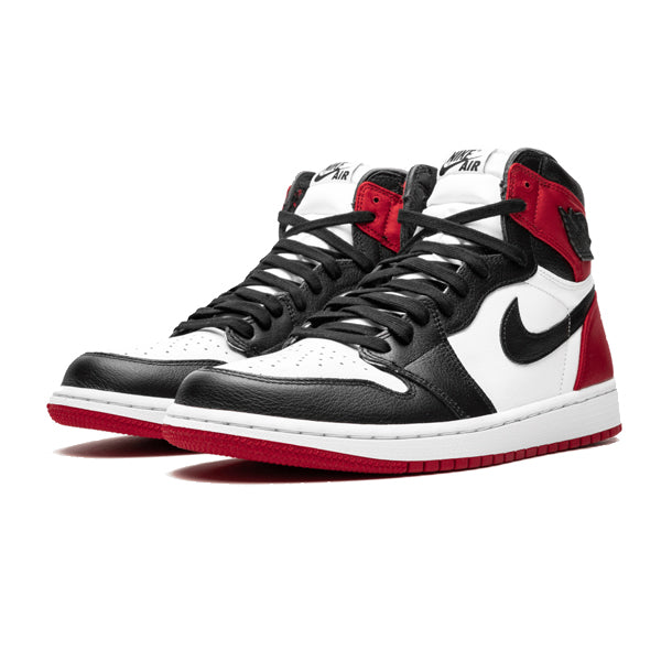 womens air jordan 1 retro high satin black toe