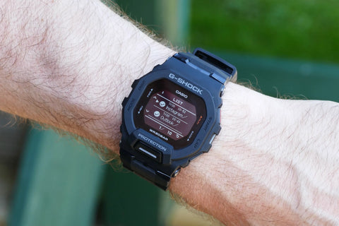 G-shock smartwatch on man's hand
