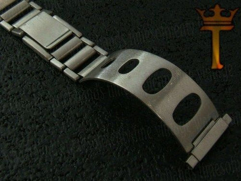 Vintage Watch Band Unused 16mm-21mm Stainless Steel Rally 1960s Bracelet