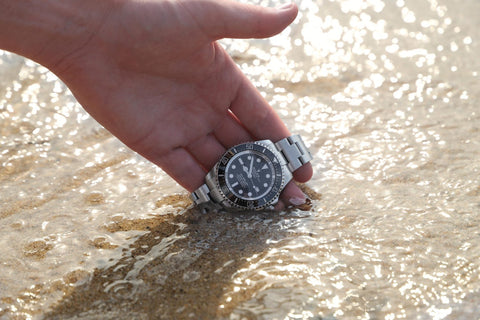 Rolex watch resistant watch in the beach
