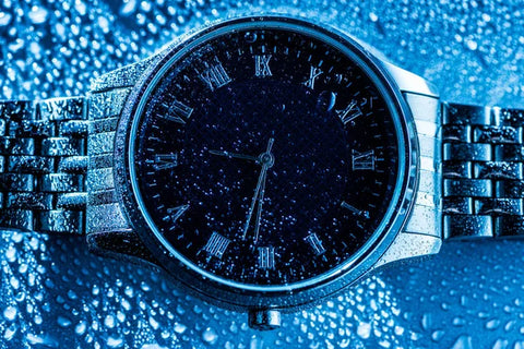 Wet watch from taking a bath