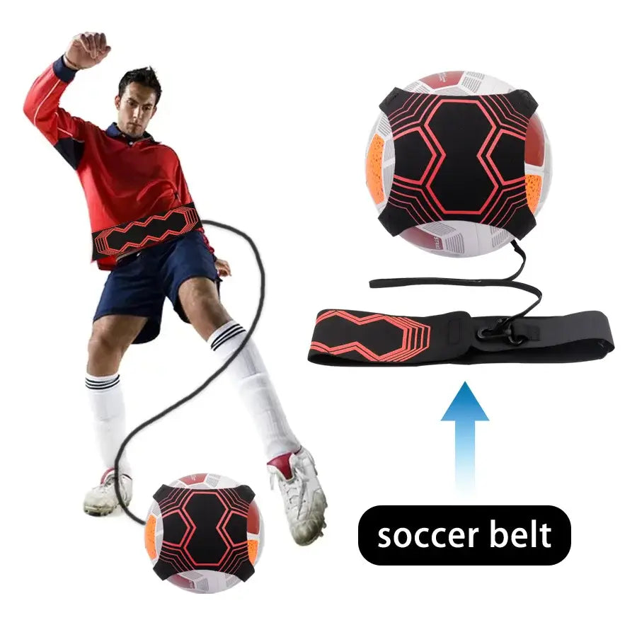 Soccer Ball Juggle Bags Children Auxiliary Circling Belt Kids Football Training Equipment Kick Solo Soccer