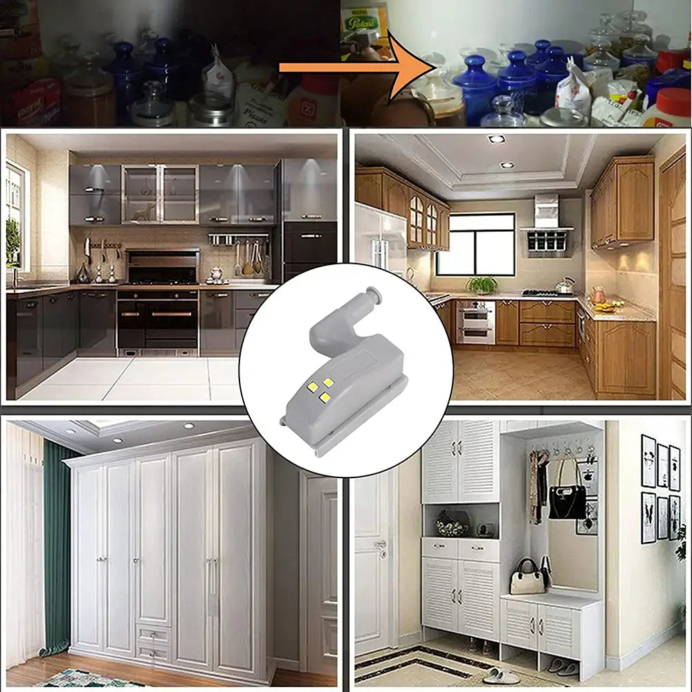 Inner Hinge Lamp with Battery under Cabinet Lights