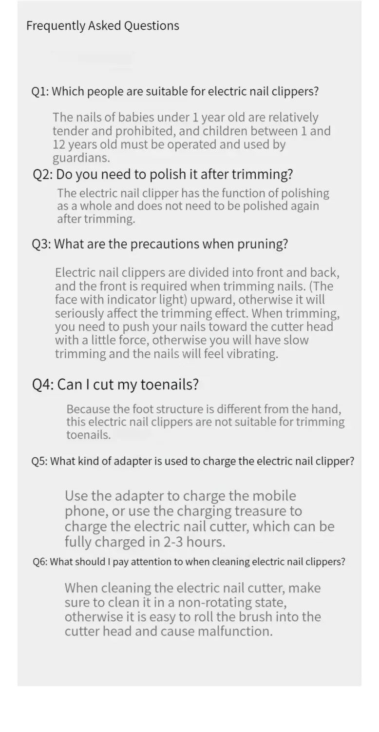 Upgrade Youpin Seemagic Electric Automatic Nail Clippers Light Trimmer Nail Cutter Manicure For Baby Elder Care