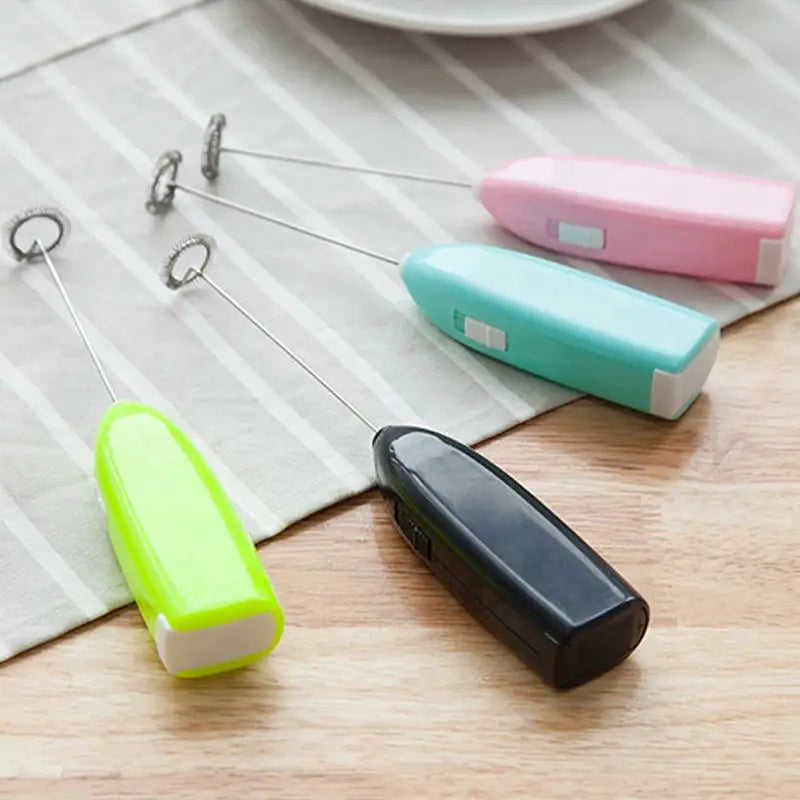 Electric Egg Beater Milk Frother Hand Mixer Stainless Steel Coffee Whipping Hand Milk Frother Stirrer Practical Kitchen