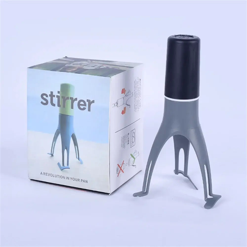 Kitchen Automatic Pan Stirrer Cooking Electric Auto Whisk Stirrer Triangle Egg Whisk Baked Food Mixing Tool Pan