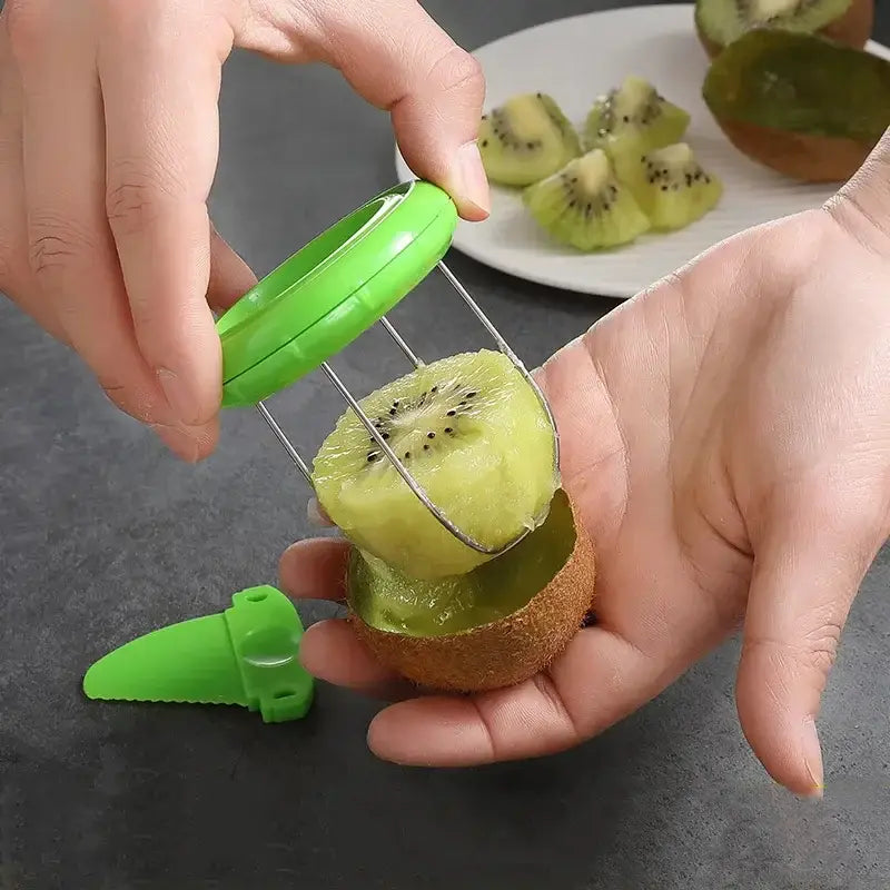 Flesh Separator Kiwi Avocado Cutter Knife Detachable Shea Corer Salad Fruit Vegetable Peeler Tomato Lemon Peeling