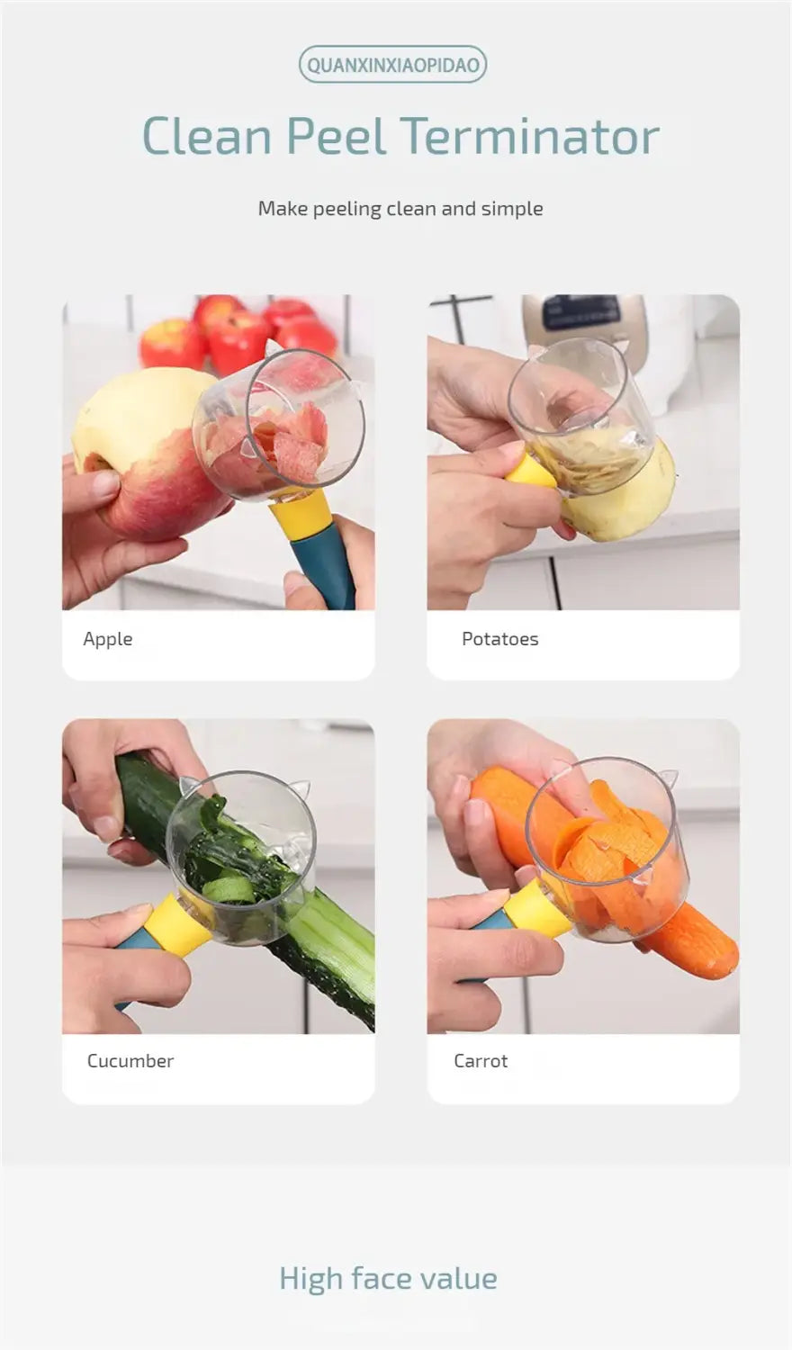 Stainless Steel Blade Multifunction Peeler Non-Slip Handle Fruit Vegetable Grater with Storage Box Kitchen Accessories