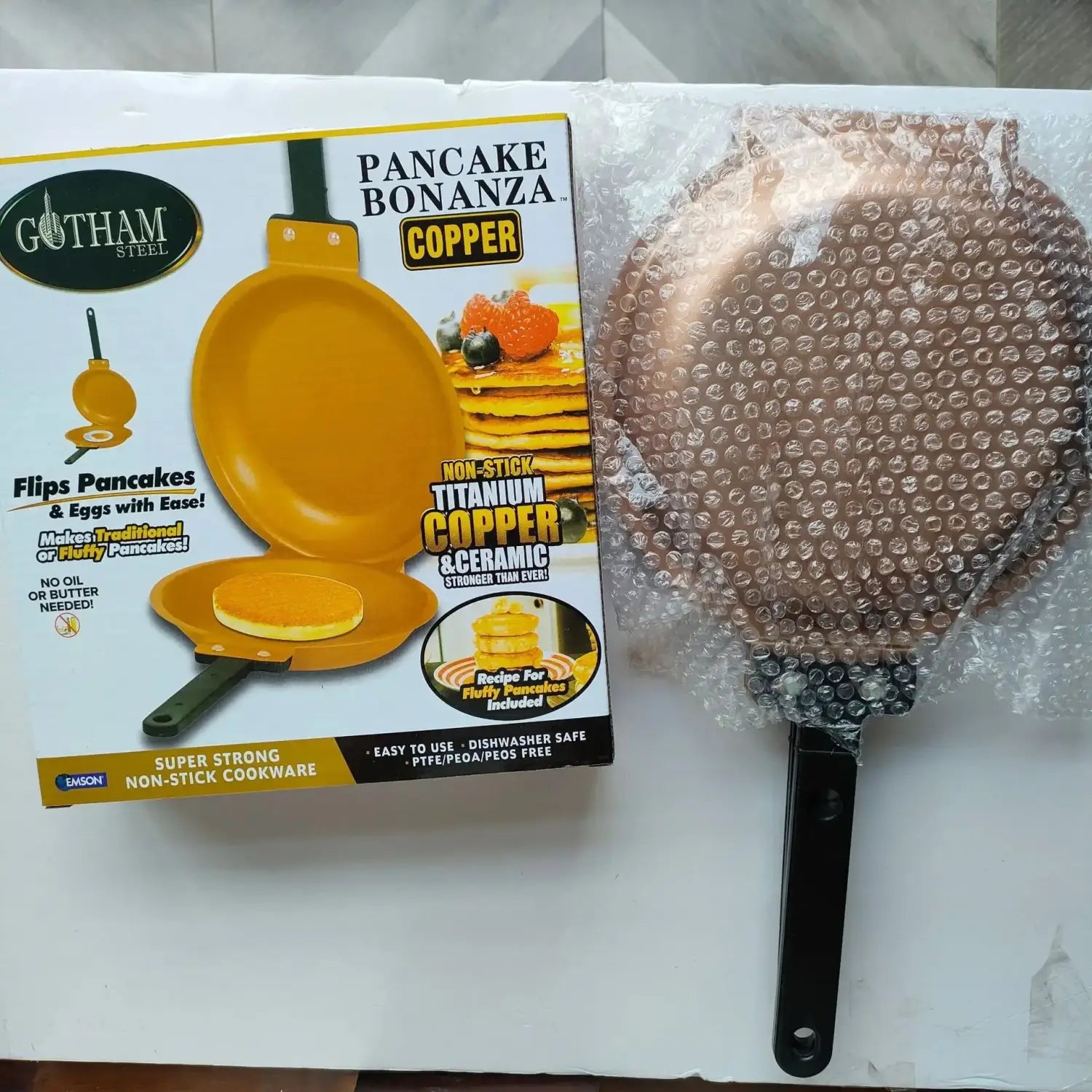 Double Sided Frying Pan Nonstick Toxin Free Stir Fry Pot Ceramic Coating Pancake Cake Fried Egg Pan Kitchen Cookware