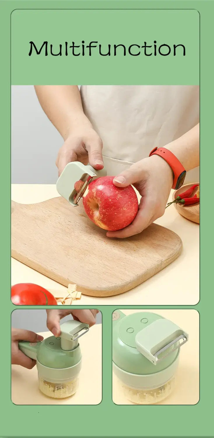 Wireless Electric Vegetable & Garlic Cutter