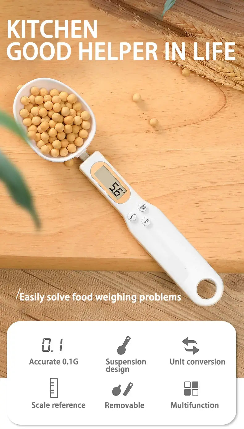 Electronic Kitchen Scale 500G 0.1G LCD Digital Measuring Food Flour Digital Spoon Scale Mini Kitchen Tool for Milk